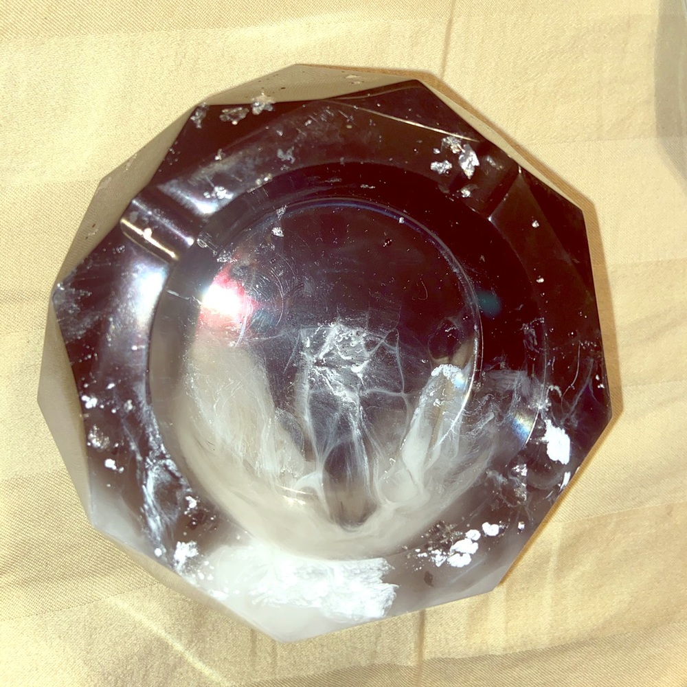 Handmade resin ashtray
